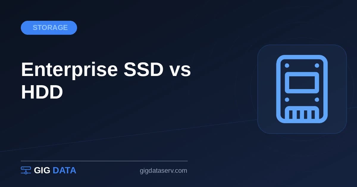 Enterprise SSD vs HDD: Making the Right Storage Choice