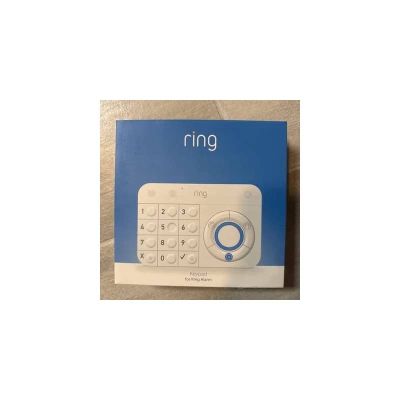 Ring Alarm Home Security Wireless Keypad - 4AK1S70EN0 Ring Keypad White 1 in