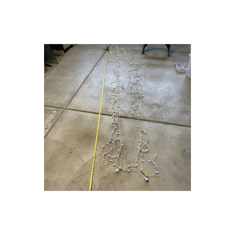 18 FT LED String Holiday Icicle Style String Lights White LED-200L/6WB(C)-W-C