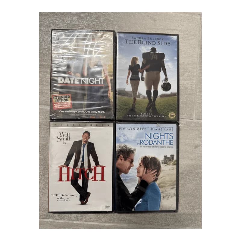 Lot Of 4 Date Night Blind Side Hitch Nights In Rodanthe DVD Brand New Sealed