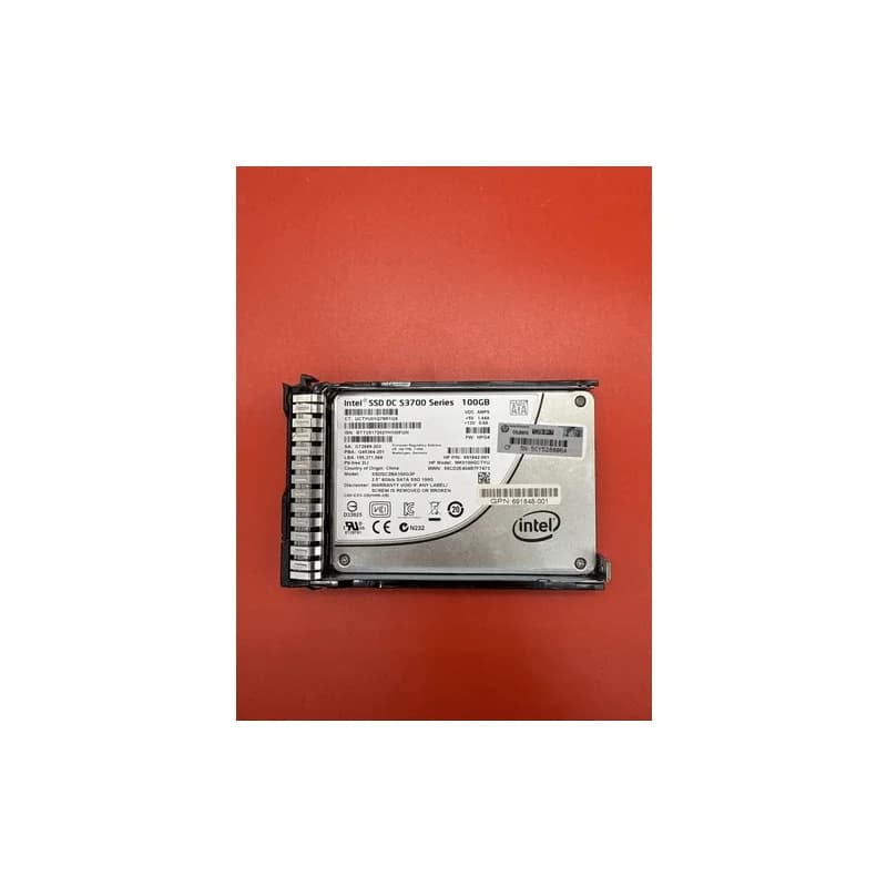 HP 100GB SATA 2.5” SSD 751949-B21 752665-001 MK0100GCTYU 692164 HPe Tray