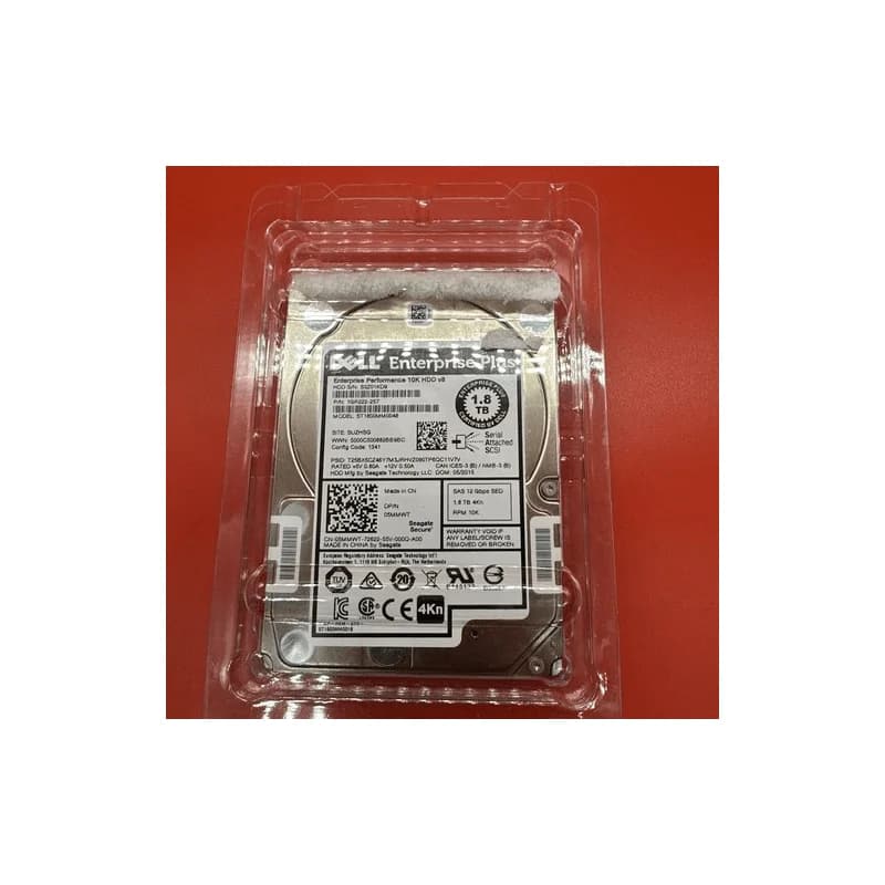 Dell 1.8TB 10K SAS12 SED 4Kn 2.5” 5MMWT 05MMWT ST1800MM0048 Hard Drive FIPS140-2