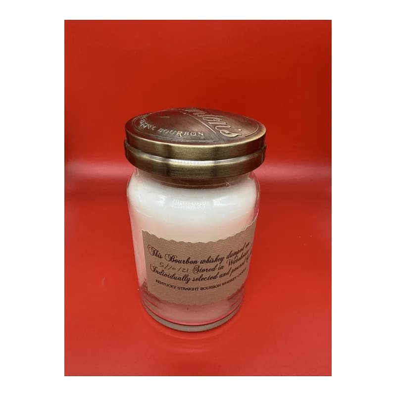 Blanton's Bourbon Warehouse Scent Candleberry Candle Glass Cream Scented Round