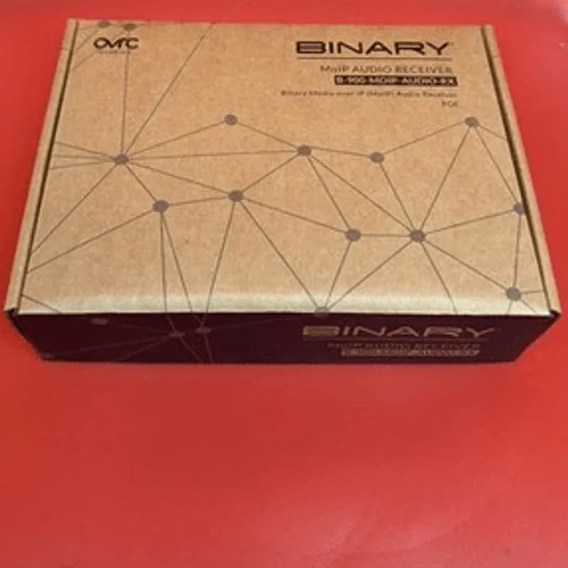 Binary B-900-MOIP-AUDIO-RX MoIP Audio Receiver Media Over IP Black Wired RCA