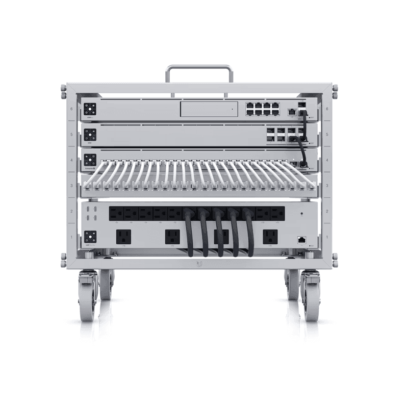 Ubiquiti Toolless Mini Rack 6U Open Frame Silver Steel U-Rack-6U-TL