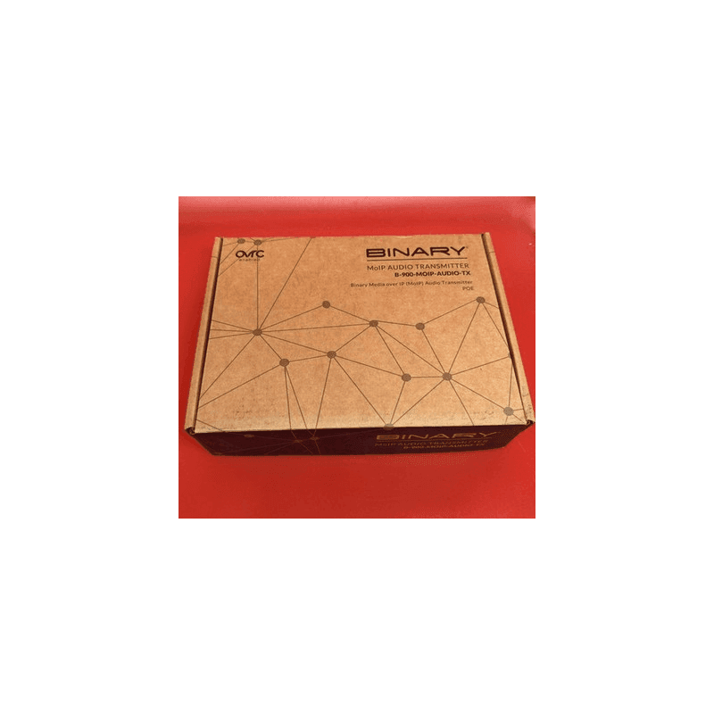 Binary B-900-MOIP-AUDIO-TX MoIP Audio Transmitter Media Over IP Black AM/FM RJ45