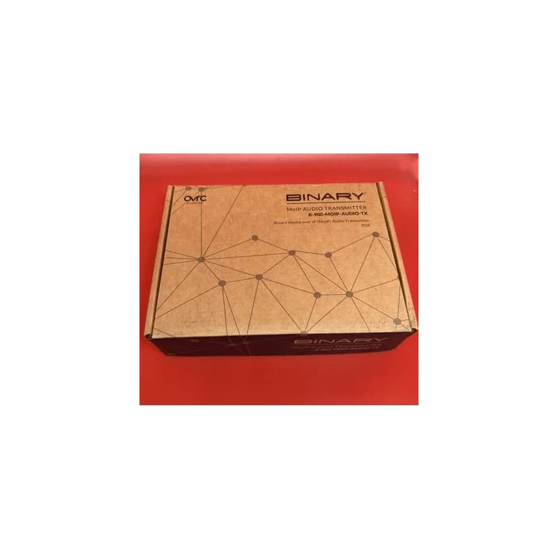 Binary B-900-MOIP-AUDIO-TX MoIP Audio Transmitter Media Over IP Black AM/FM RJ45