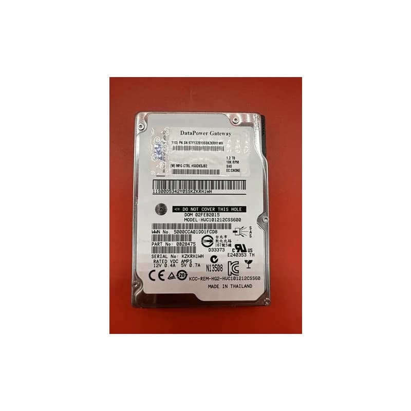 IBM 97Y1328 1.2TB 10K SAS 2.5 Hard Drive HUC101212CSS600 0B28475 - 100% Health