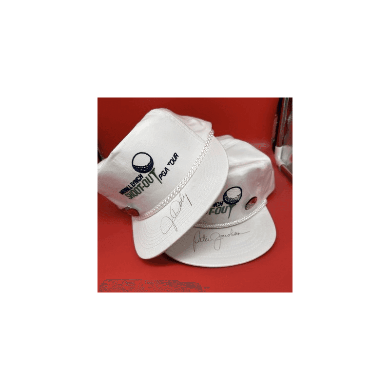 Merrill Lynch Shoot-out PGA Golf Tour Signed Hats John Daly Peter Jacobsen