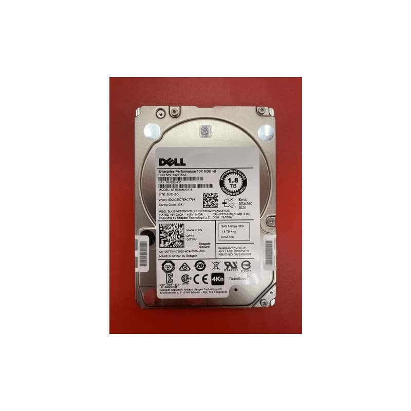 Dell 6TTVV 06TTVV 1.8TB SAS 6Gbps SED 4Kn 10K 2.5â  Hard Drive ST1800MM0118