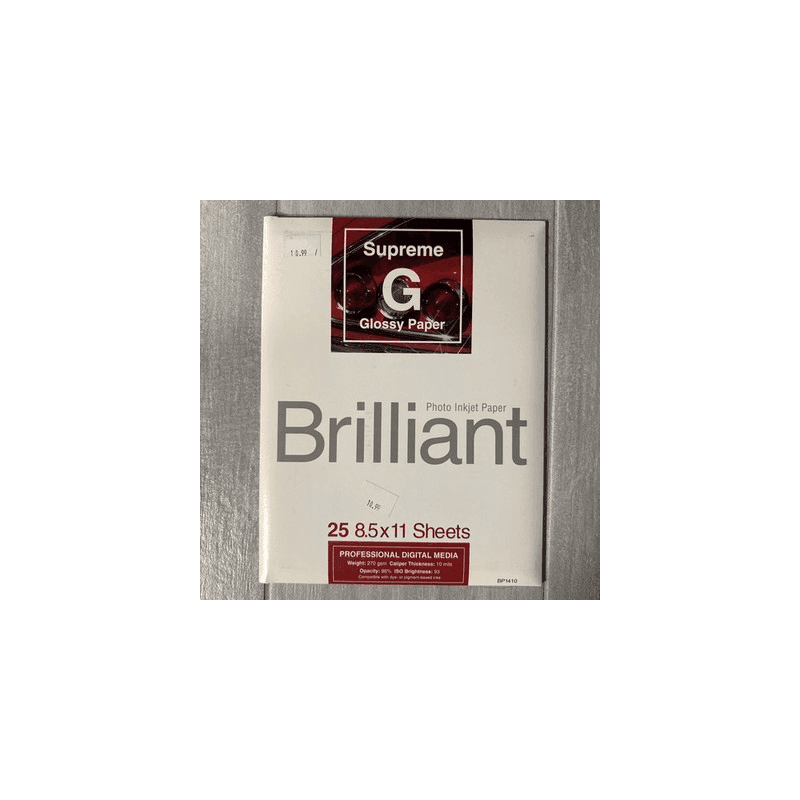 Supreme G Glossy Paper Brilliant Photo Inkjet Paper BP1410 270gsm 10mil 96% 93