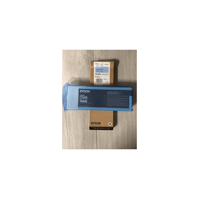 GENUINE EPSON T5445 LIGHT CYAN INK STYLUS PRO 4000 9600 220ml FACTORY SEAL