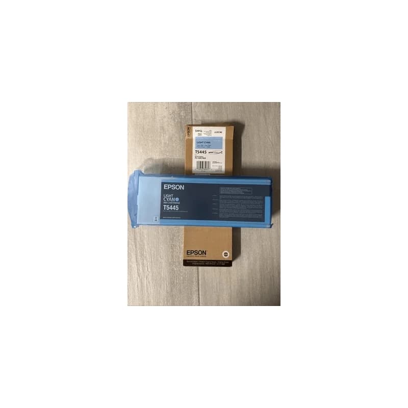 GENUINE EPSON T5445 LIGHT CYAN INK STYLUS PRO 4000 9600 220ml FACTORY SEAL