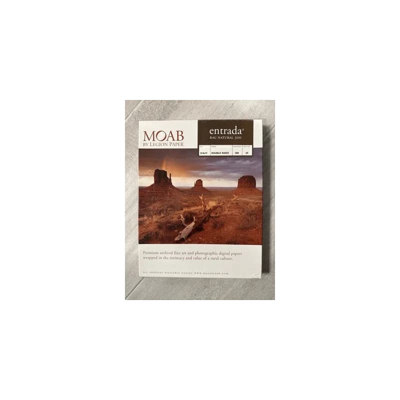 Moab Papers Entrada Rag Natural 300 8.5 x 11 [20 sheets] Sheet Paper