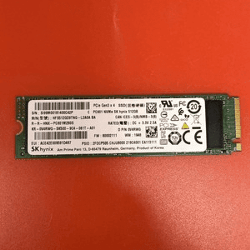 Dell V4RWG 0V4RWG 512GB PC601 NVMe PCIe Gen3 x 4  HFS512GD9TNG Internal SSD