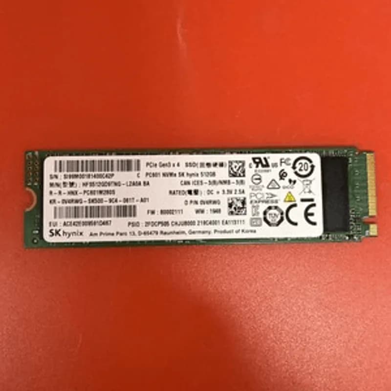 Dell V4RWG 0V4RWG 512GB PC601 NVMe PCIe Gen3 x 4  HFS512GD9TNG Internal SSD
