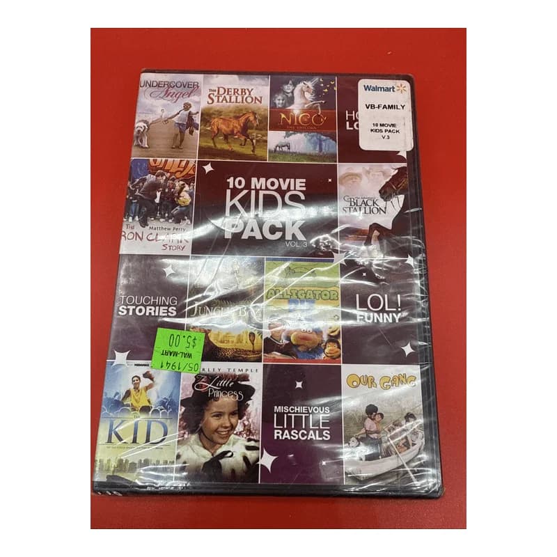 10 Movie Kids Pack, Vol. 3 (DVD, 2011, 2-Disc Set) Brand New Sealed English NR