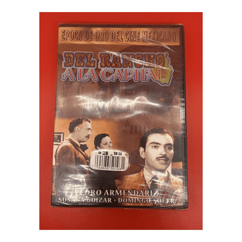 Del Rancho A La Capital DVD Pedro Armendariz , Susana Guizar Domingo Soler NEW