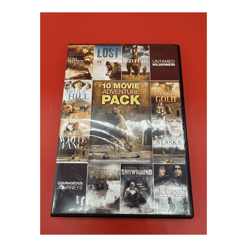 10 Movie Adventure Pack, Vol. 2 (DVD, 2011, 2-Disc Set) - Brand New Sealed NR