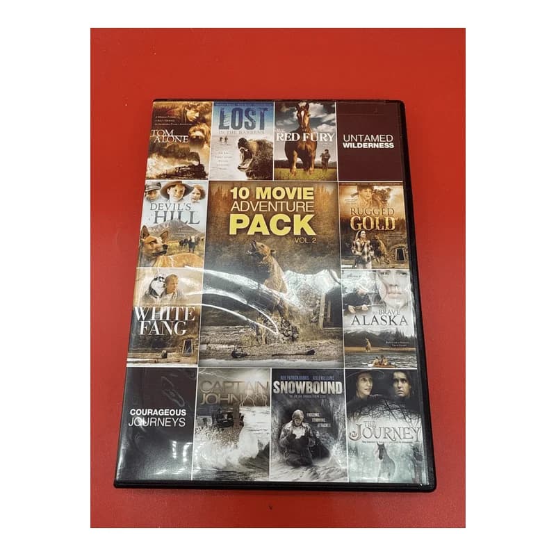 10 Movie Adventure Pack, Vol. 2 (DVD, 2011, 2-Disc Set) - Brand New Sealed NR