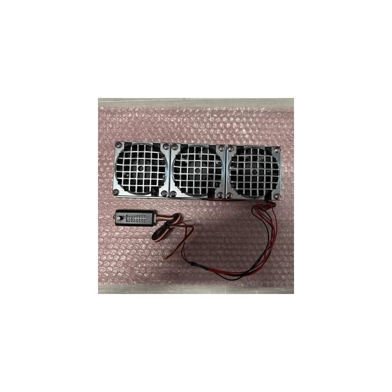 Sunon 3 Fan In Fusion Research Cage With Zalman Fan Mate 2 Fan &amp; Shroud Assembly