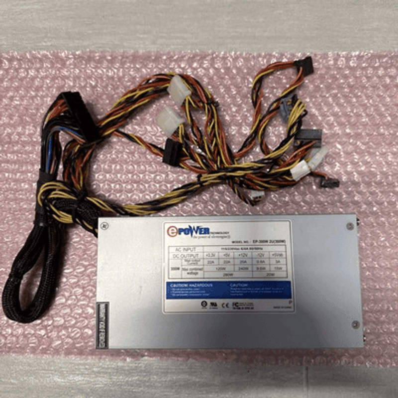 Epower Technology EP-300W 2U (300W) Power Supply Power Module Silver 300 W