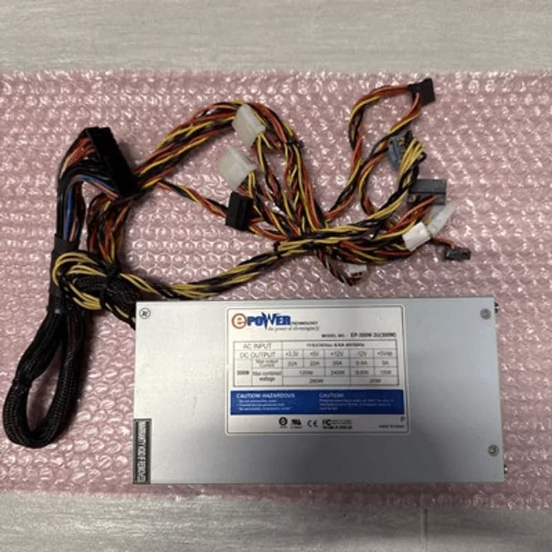 Epower Technology EP-300W 2U (300W) Power Supply Power Module Silver 300 W