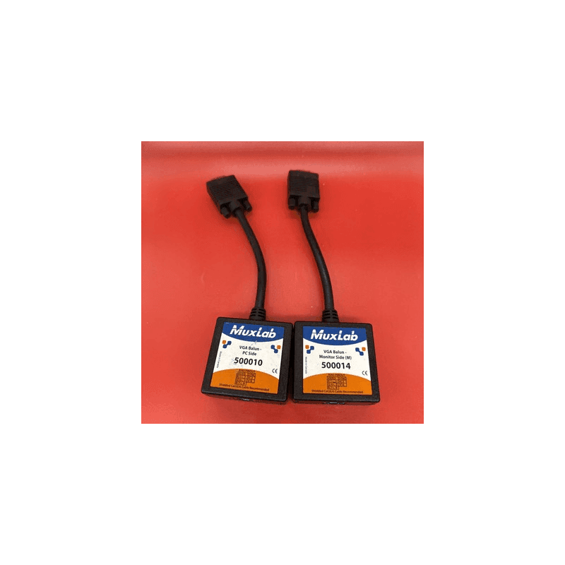 MuxLab 500010 VGA Balun - PC Side + MuxLab 500014 Monitor Side (M) Kit