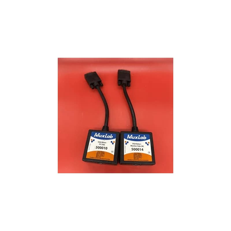 MuxLab 500010 VGA Balun - PC Side + MuxLab 500014 Monitor Side (M) Kit