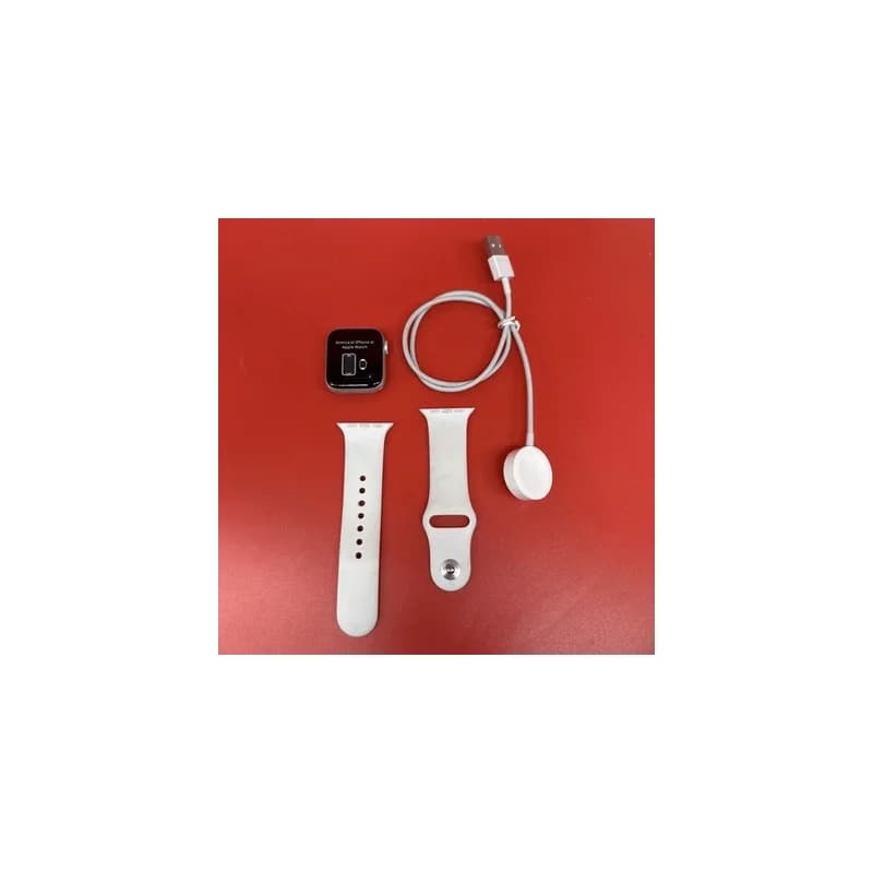 Apple Watch Series 5 40mm Aluminium Case with White Sport Band - S/M GPS + LTE