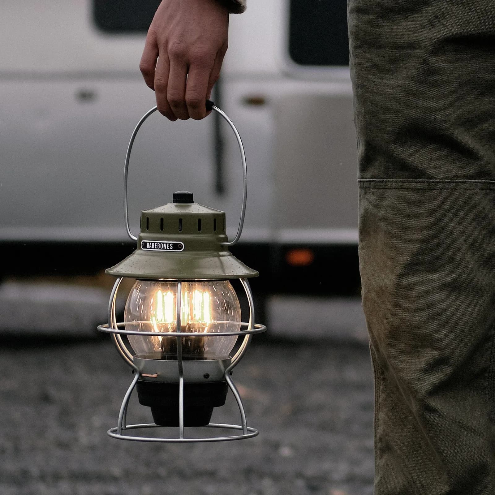 Railroad Lantern - Slate Gray — Barebones