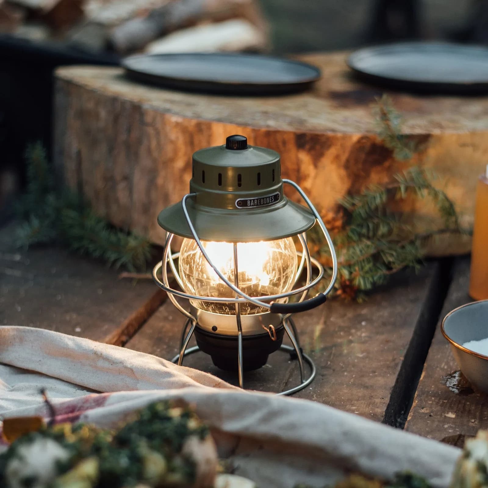 Railroad Lantern - Slate Gray — Barebones