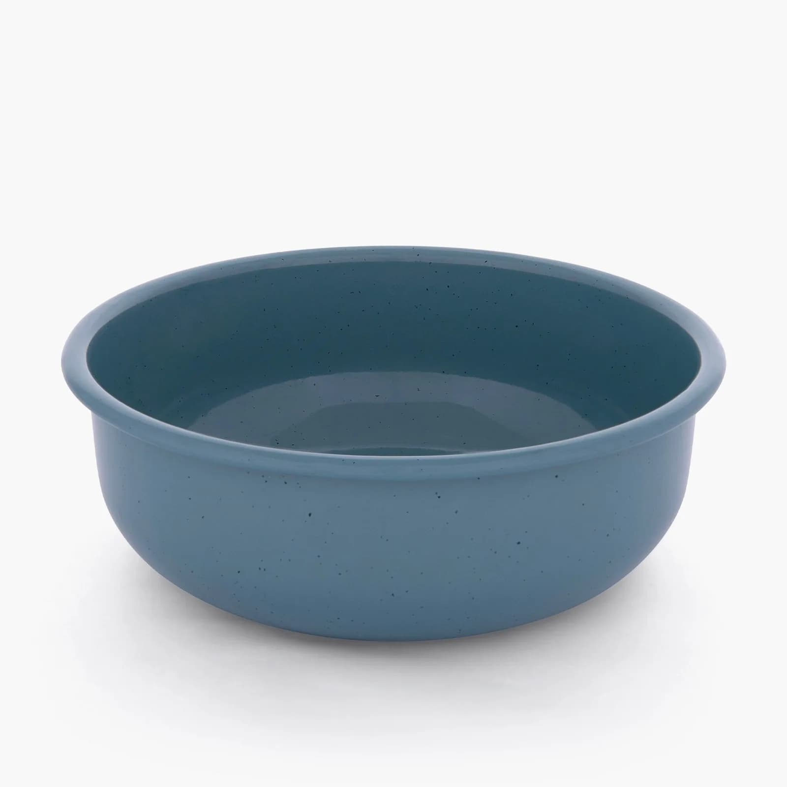 Rolled Enamelware Bowl Set - Smoky Blue — Barebones