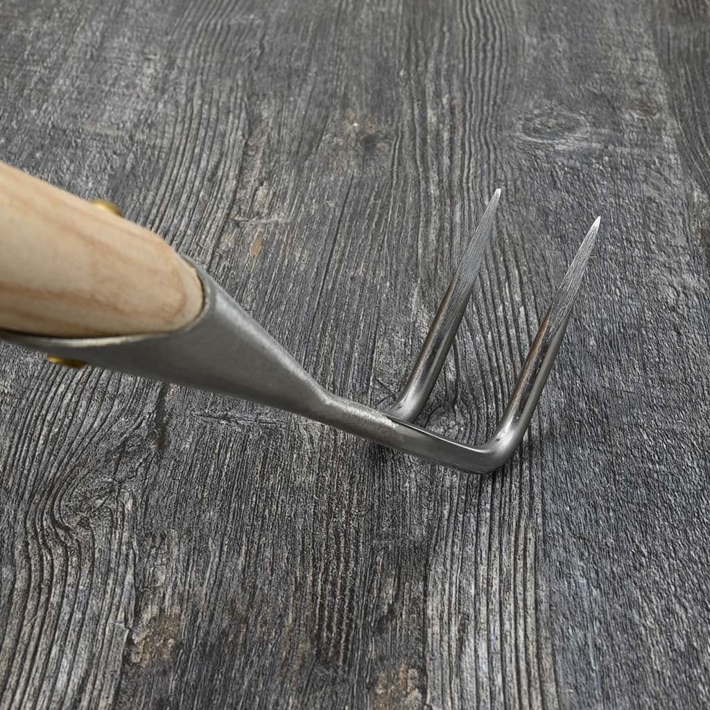 Sneeboer Bent 2-Tine Weeding Fork Stainless Steel Hand-Forged Digging Dutch NEW - Image 3