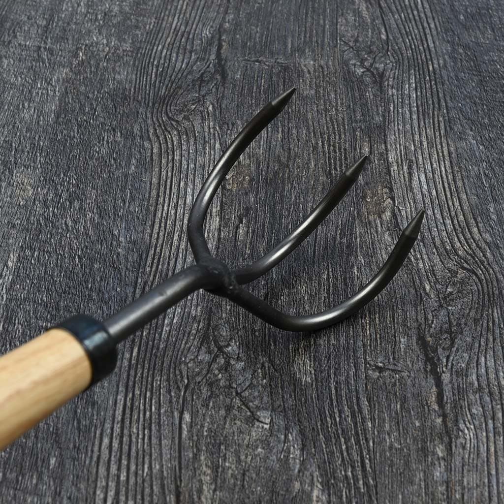 DeWit 3-Tine Cultivator - P Grip Handle Hand Weeder Boron Steel Ash Handle NEW - Image 4