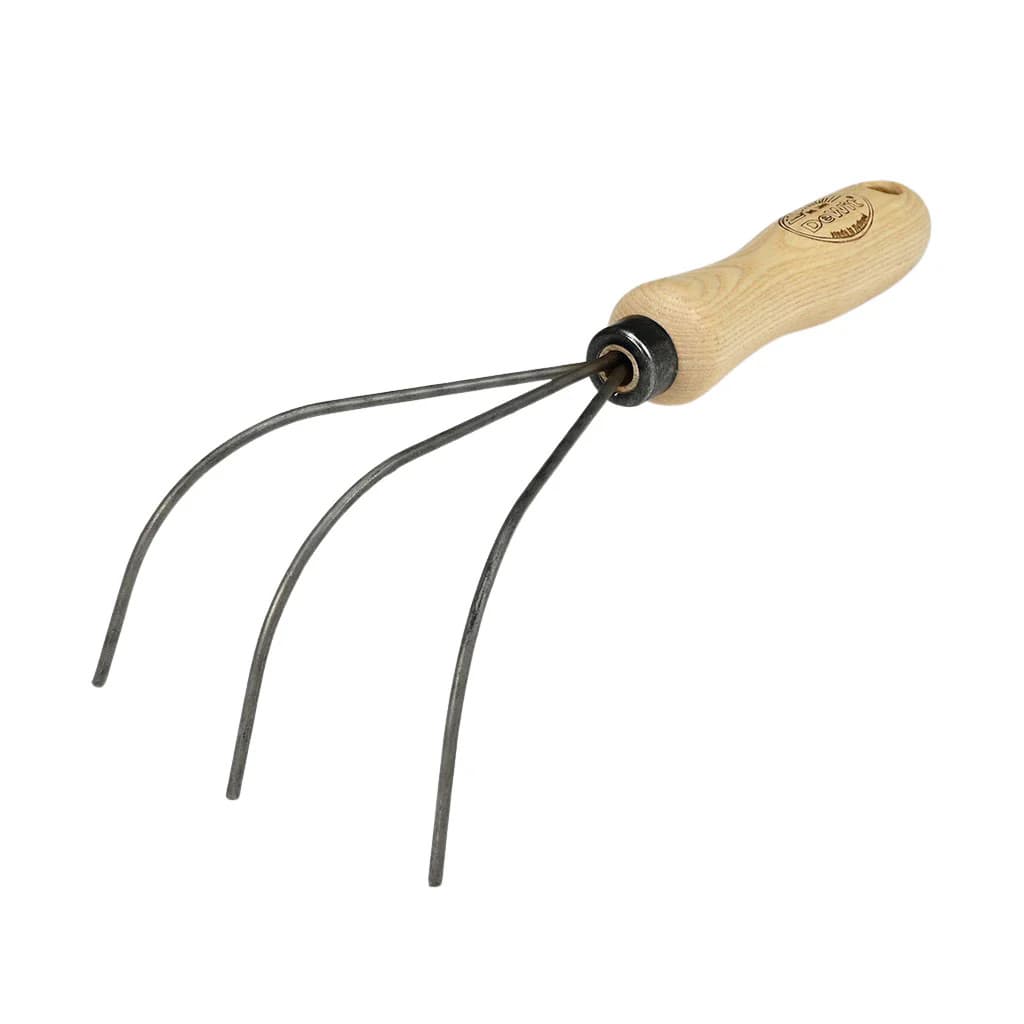 DeWit Spring Tine Cultivator Garden Rake Boron Steel Ash Handle Hand-Forged NEW