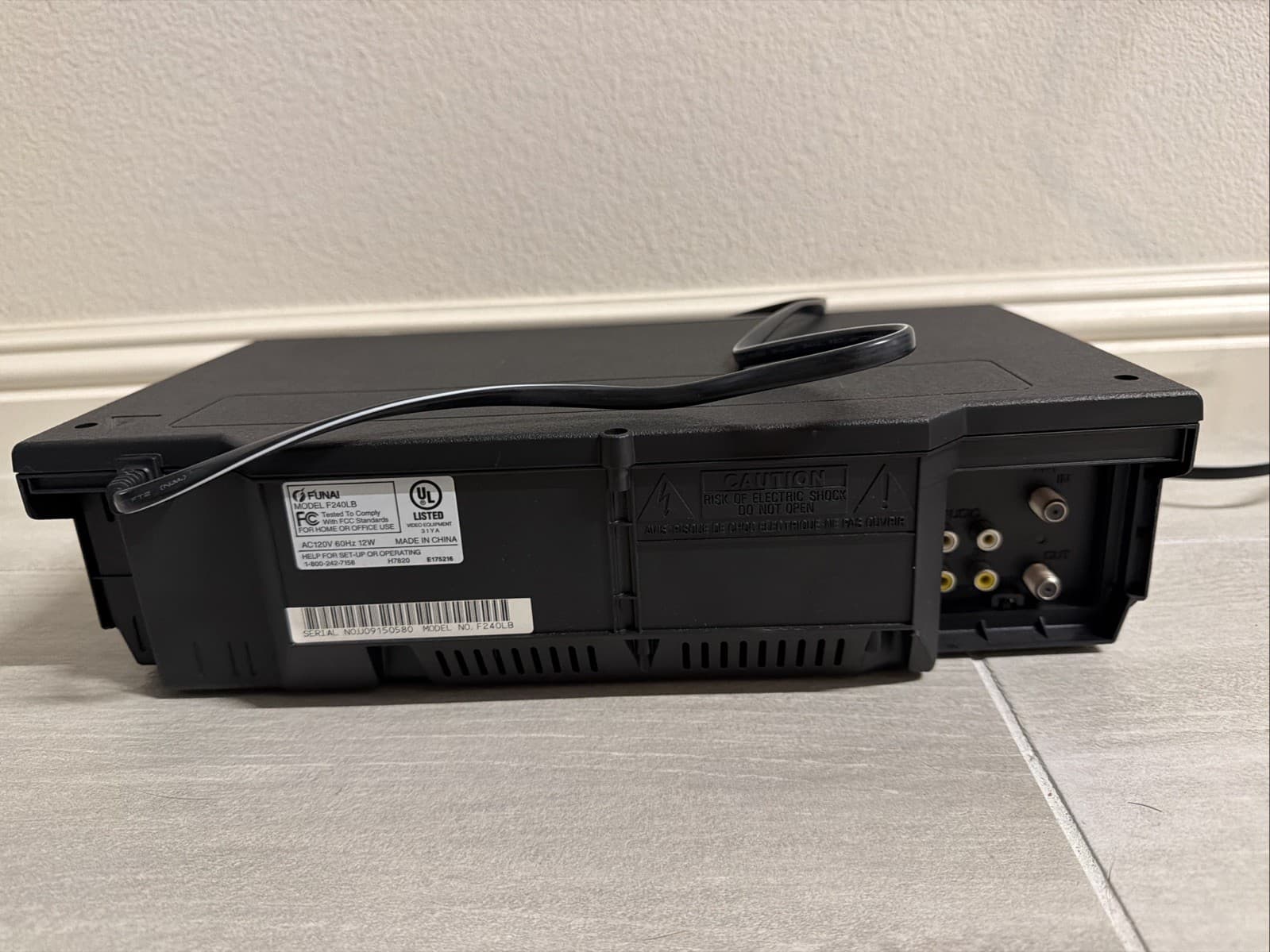 Funai F240LB VCR Video Cassette Recorder 4 Head 19 Micron *No Remote* - TESTED - Image 8