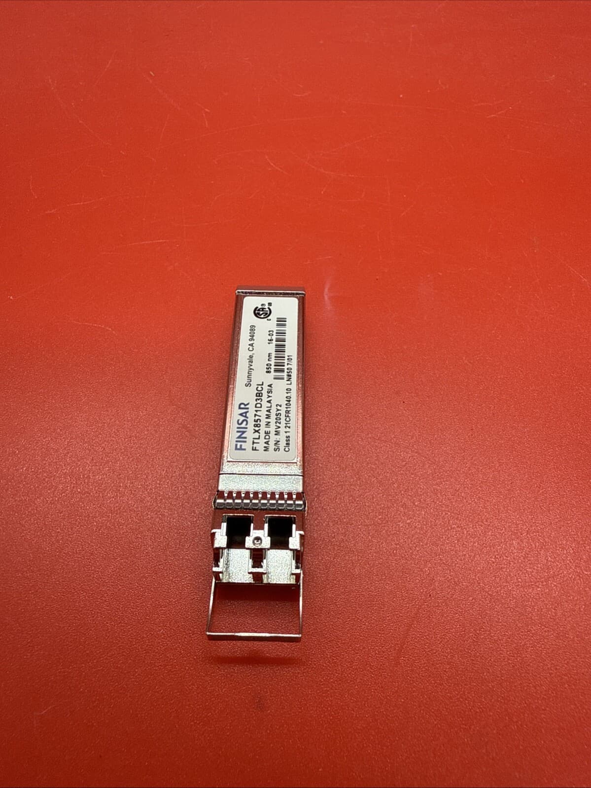 Finisar FTLX8571D3BCL 10GBASE-SR SW 850nm SFP SFP+ Transceiver Universal 10 Gbps - Image 3