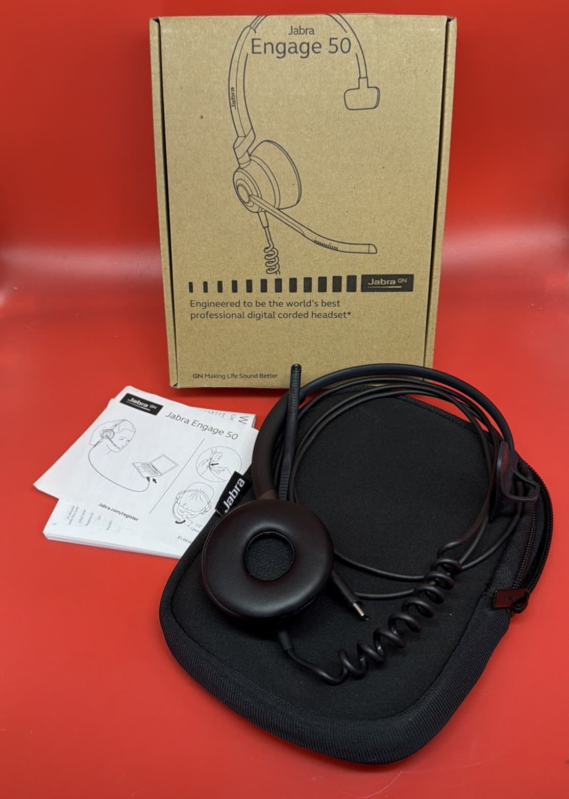 NEW Jabra Engage 50 HSC080 Corded Mono Headset USB-C 5093-610-189