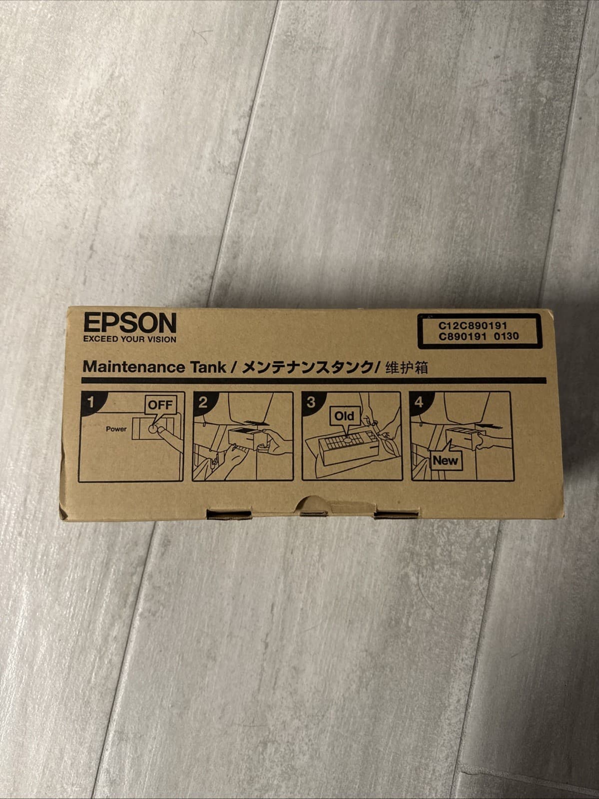 Epson C12C890191 Stylus Pro Ink Maintenance Tank - Gray Single Unit For Epson - Image 6