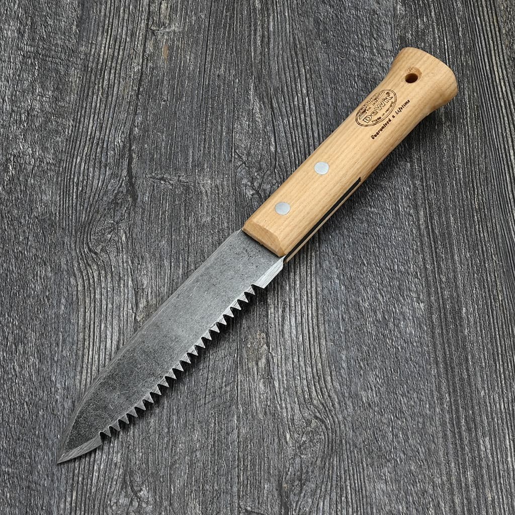 DeWit Serrated Farmer's Dagger Boron Steel Ash Handle Hand-Forged Dutch NEW - Image 2