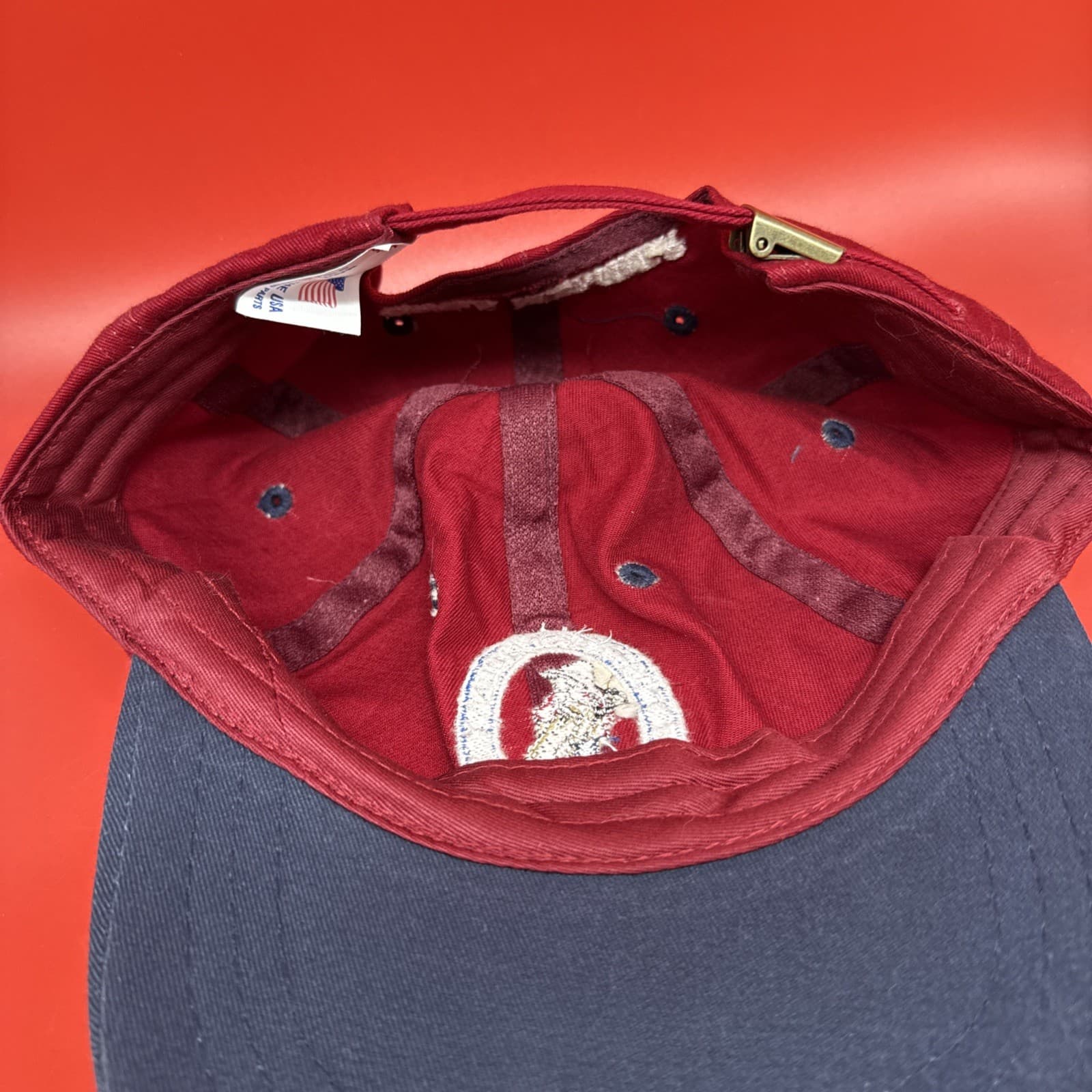 1999 U.S. Open Golf Hat Cap Pinehurst No. 2 Red Adjustable Strap USGA Member - Image 9
