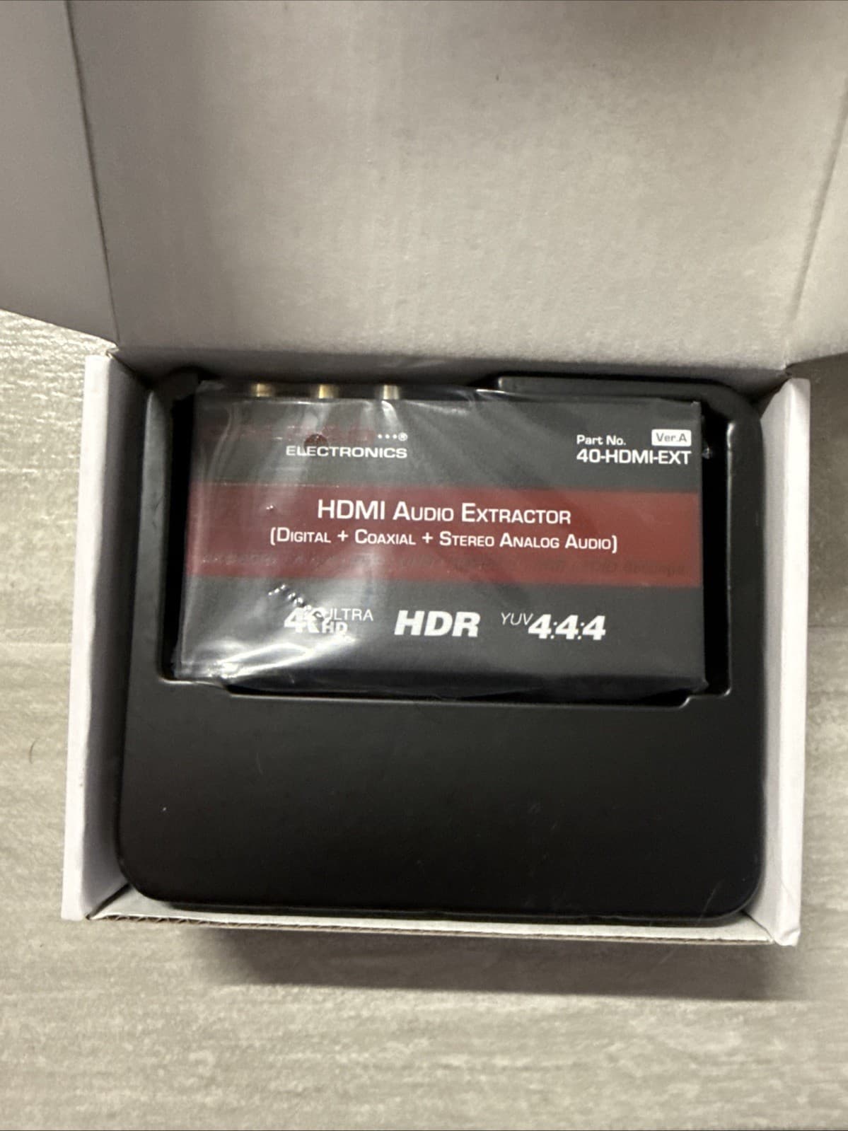 CALRAD 40-HDMI-EXT-A HDMI Audio Extractor Toslink SPDIF + Coaxial L/R New Black - Image 7