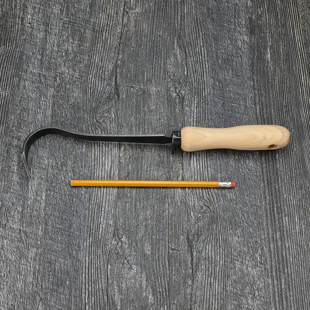 DeWit Bio V-Groove Weeder Garden Hoe Boron Steel Ash Handle Hand-Forged NEW - Image 4