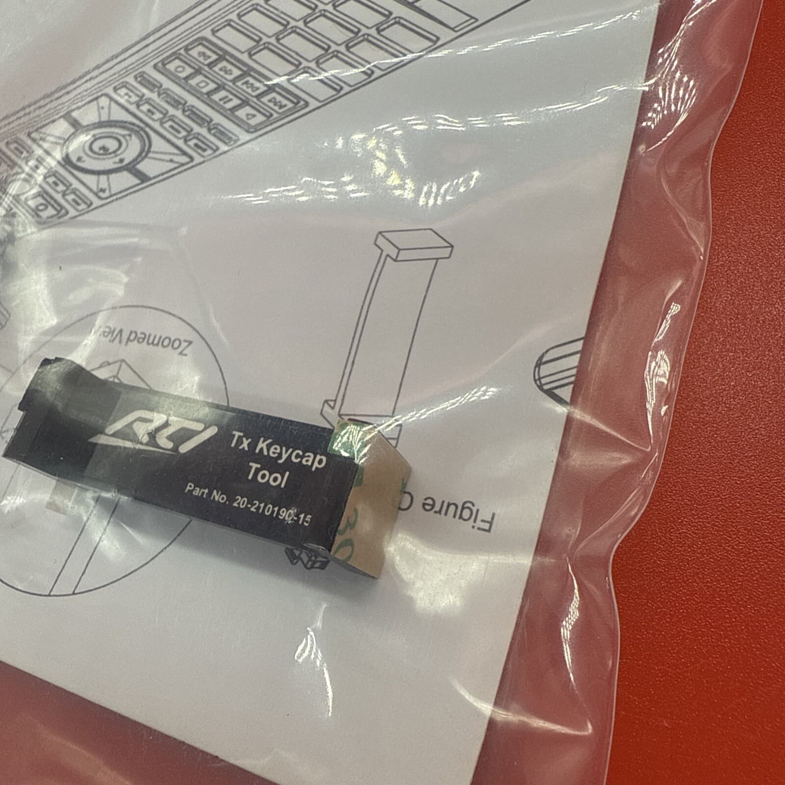RTI 20-210190-15 Tx Keycap Tool For Remote Remote Control Black - Image 3