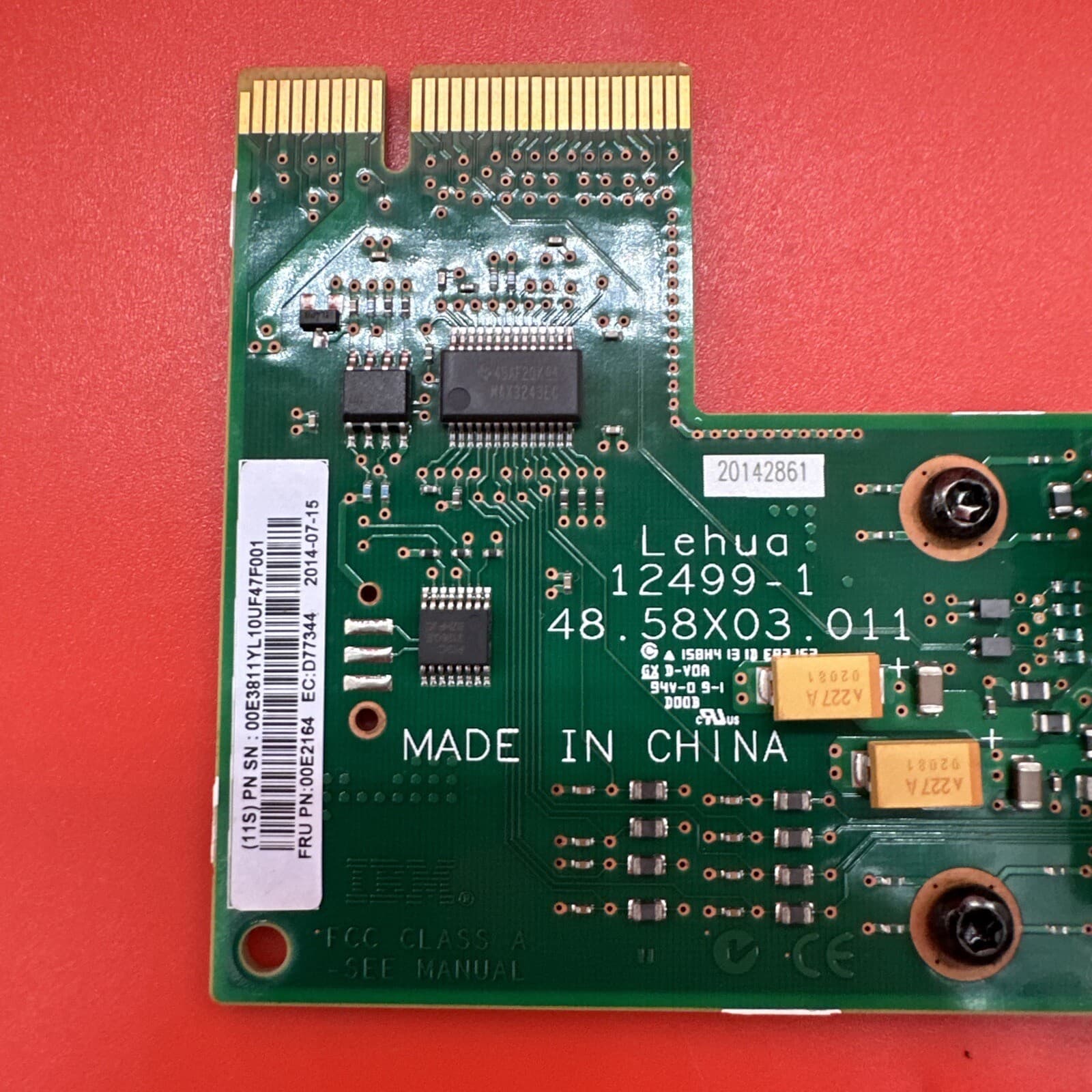 IBM Power8 00E2164 00E3811 48.58X03.011 IO Port Card Feature Code 2B0B - Image 2