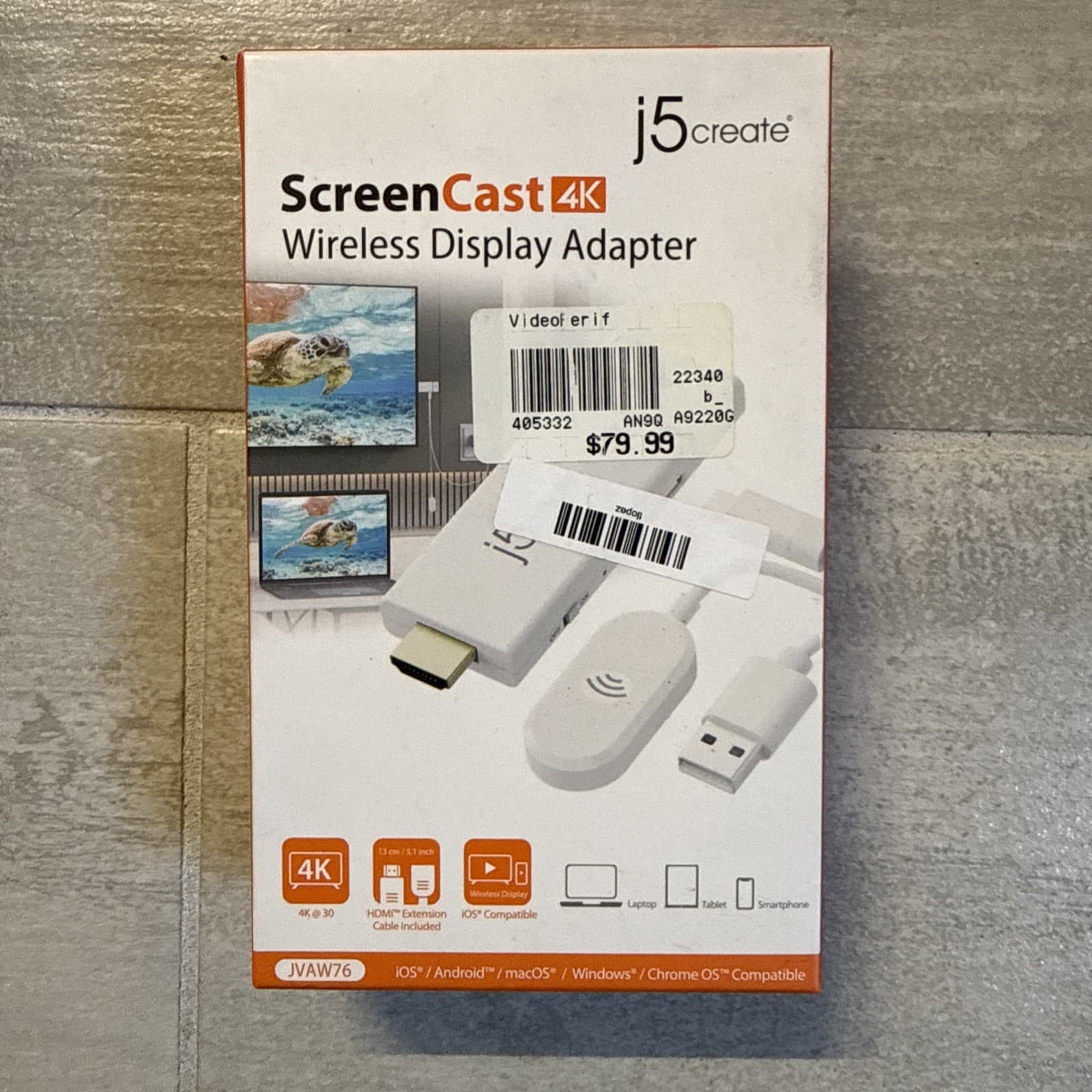 J5 Create Screen Cast 4k Wireless Display Adapter