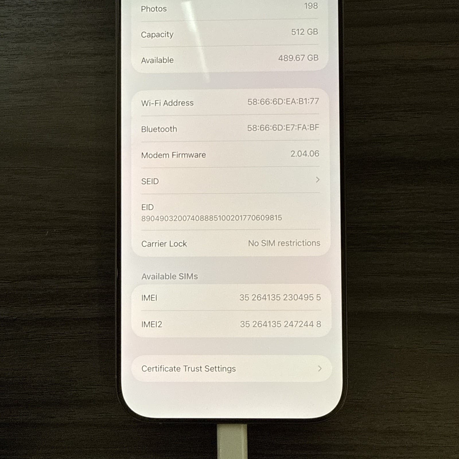 Apple iPhone 16 Pro Max 512GB Natural Titanium Excellent A3084 94% Batt Unlocked - Image 11