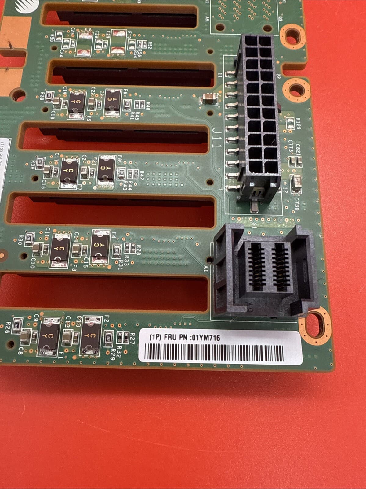 IBM 01YM716 01YM717 R0998-G0003-03 8 Bay Backplane Board - Image 4