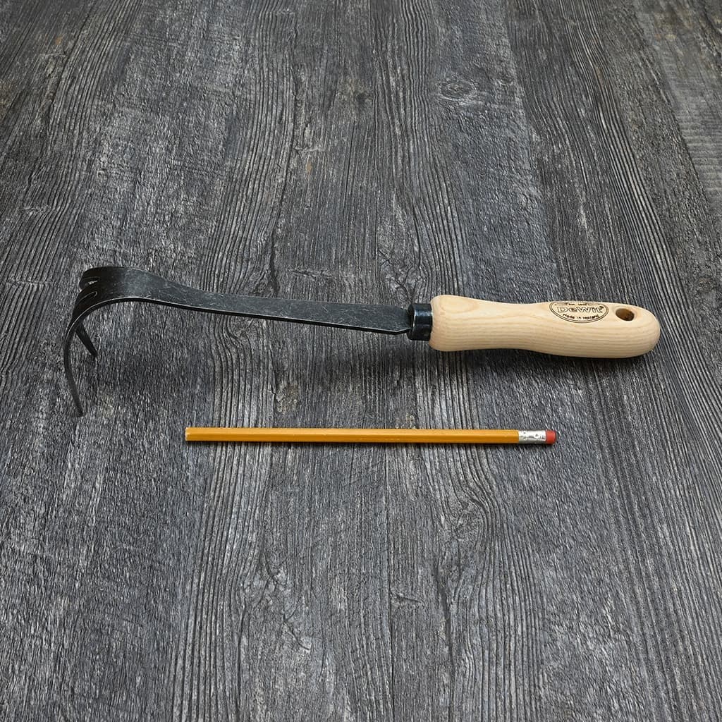 DeWit Bio 3-Tine Cultivator Hand Weeder Boron Steel Ash Handle Hand-Forged NEW - Image 4